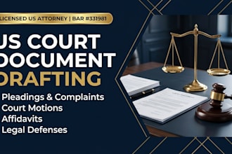 draft professional court pleadings legal complaints and answers