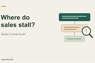 audit your sales funnel and identify conversion bottlenecks