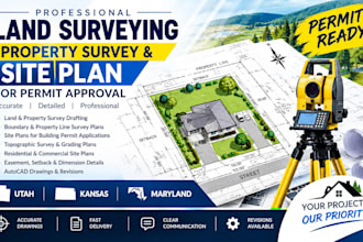 do utah kansas maryland land survey property survey site plan for permit