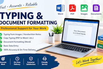do accurate typing and document formatting