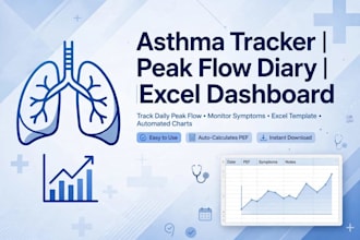 design asthma tracker and peak flow diary
