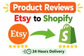 import reviews or add reviews from etsy to shopify