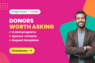 do nonprofit donor research in kind donations corporate sponsors prospect list