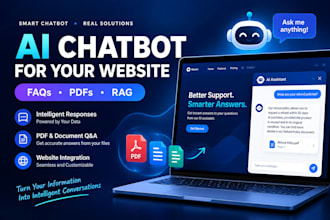 build an ai chatbot for your website using your faqs and documents
