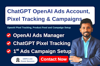 setup openai chatgpt ads manager, conversion tracking and launch ads campaign