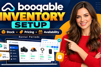 booqable inventory setup, products, stock, availability, pricing, rental periods