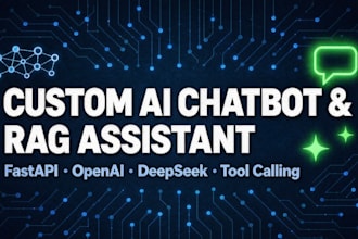 build a custom ai chatbot or rag assistant with openai or deepseek