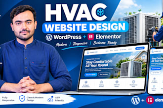 design an hvac website for heating and cooling companies