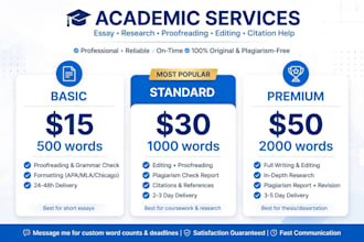 do academic research, summaries, analysis and formatting
