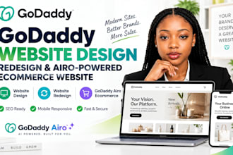 godaddy website design godaddy website redesign godaddy airo ecommerce website