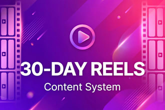 build a 30 day reels content system with hooks scripts and captions