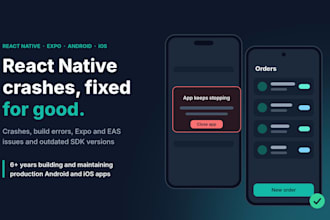 fix react native and expo app bugs, crashes and build errors