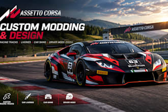 design assetto corsa racing tracks, livery, car skin and driver mods