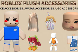 create custom roblox ugc plushies, shoulder buddies and accessories