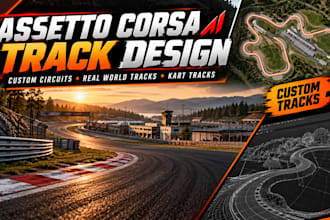 create custom assetto corsa tracks and realistic racing circuits