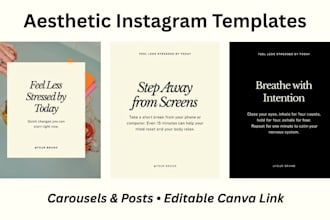 design aesthetic canva instagram posts