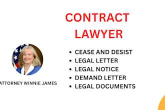 write claim and demand letter, legal notice, and reply