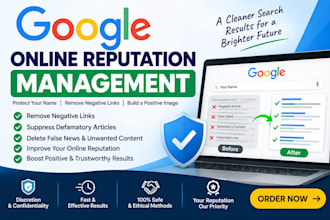 do online reputation management, ORM, services to suppress negative links