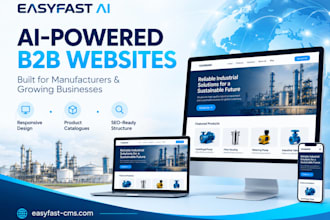 build an ai powered b2b manufacturing website with SEO