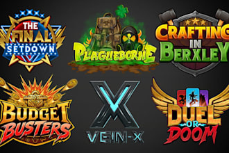 design custom typography game logo