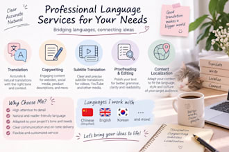 manually translate chinese to english or english to chinese