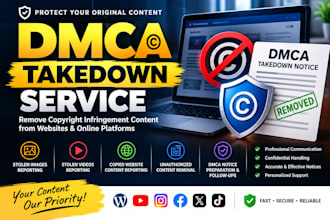submit dmca takedown notices to remove copyright infringement content