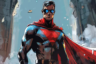 professionally color your comic, superhero, webtoon, or cover art