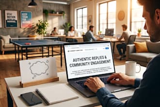 provide manual community management and organic social media engagement