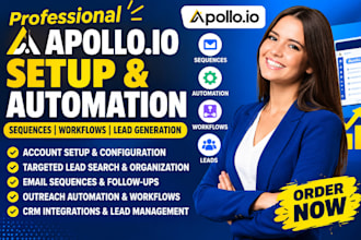 setup apollo io, apollo io sequence, apollo io automation and apollo io workflow