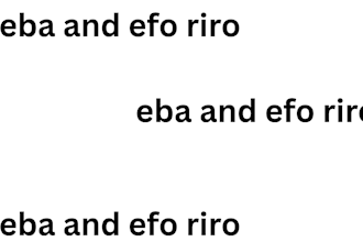 do eba and efo riro