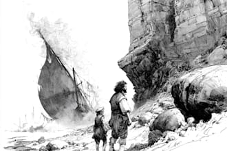 create pen and ink illustration