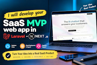 develop your saas mvp web app