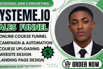 build systeme io website systeme io sales funnel landing page gohighlevel expert