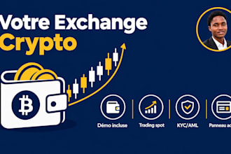 créer crypto exchange website, p2p exchange, cex et wallet app