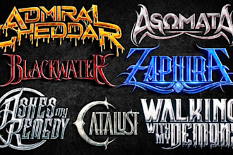 design rock, metal, progressive metalcore, hardcore logo