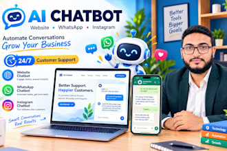 build a custom ai chatbot for your website, whatsapp and instagram