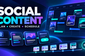 create and schedule social media content for saas e commerce and b2b brands