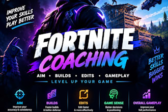 coach you in fortnite to improve your aim, builds, edits, and gameplay