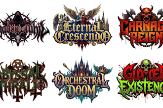 design hardcore, crossover thrash and thrash metal logo