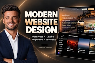 build a custom modern responsive SEO ready website