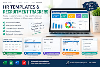 create HR templates and recruitment trackers