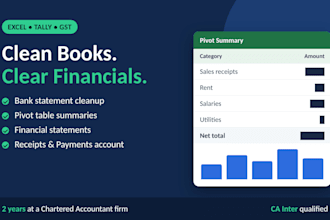 do bookkeeping and financial statements in excel