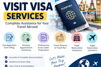 handle visit visa applications and travel documents