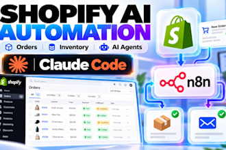build shopify ai automation for orders and inventory via claude code mcp and n8n