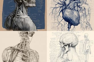 draw custom anatomical, medical and scientific illustrations