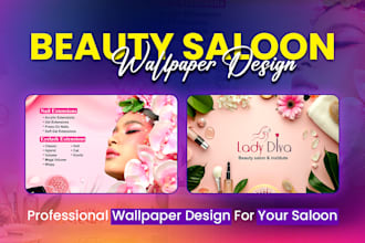 design beauty salon wallpaper