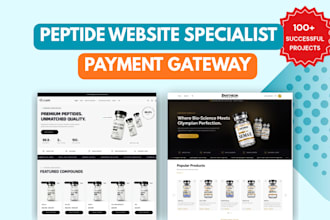 build fda compliant peptide website, research peptide store