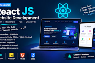 modern react website development