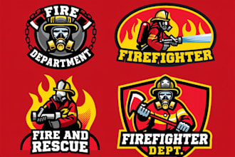 design a high quality fire department and octopus logo with unlimited revisions