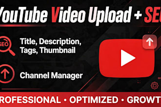 upload youtube videos with SEO title description tags